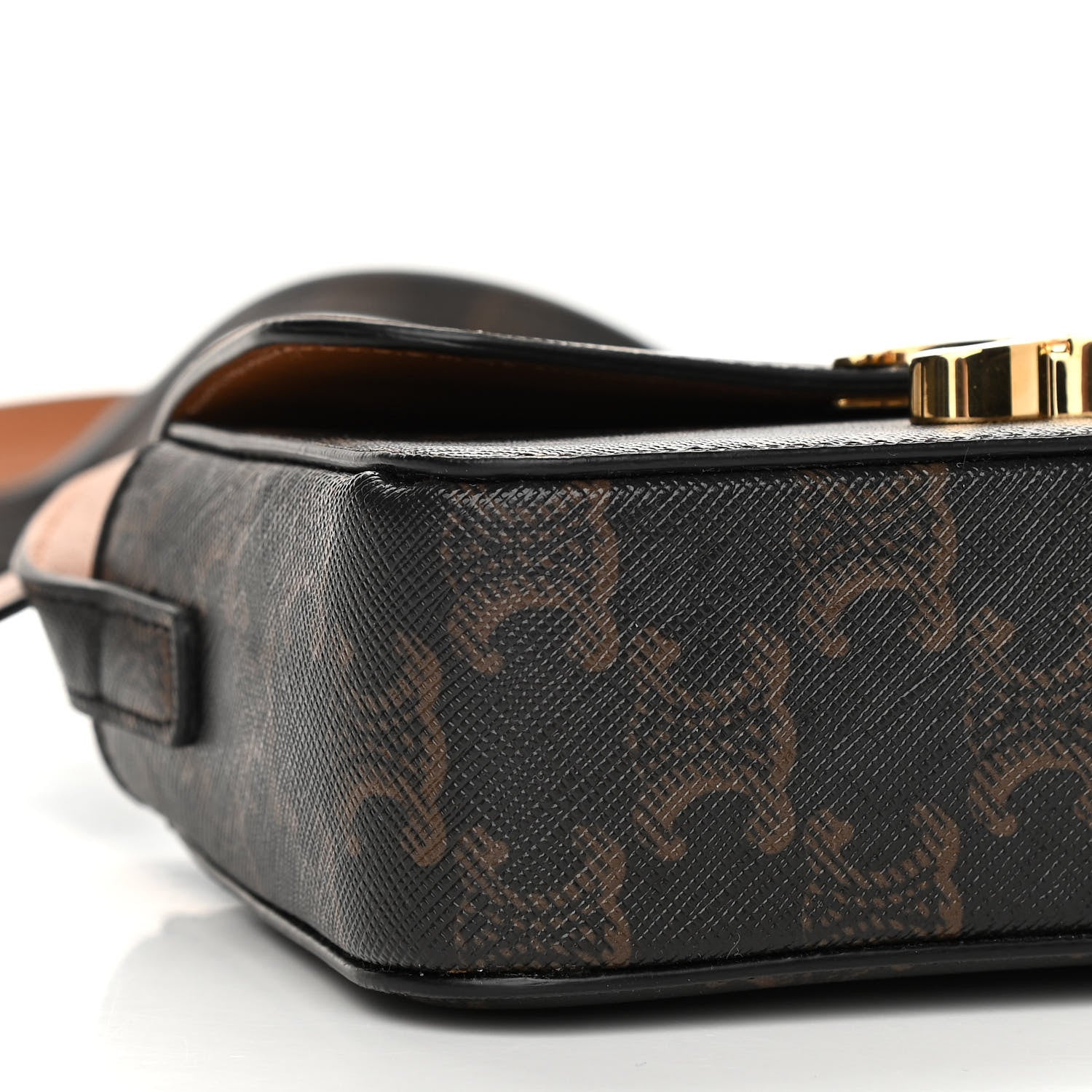 Celine Canvas Calfskin Nano Triomphe Tan 11 of 12