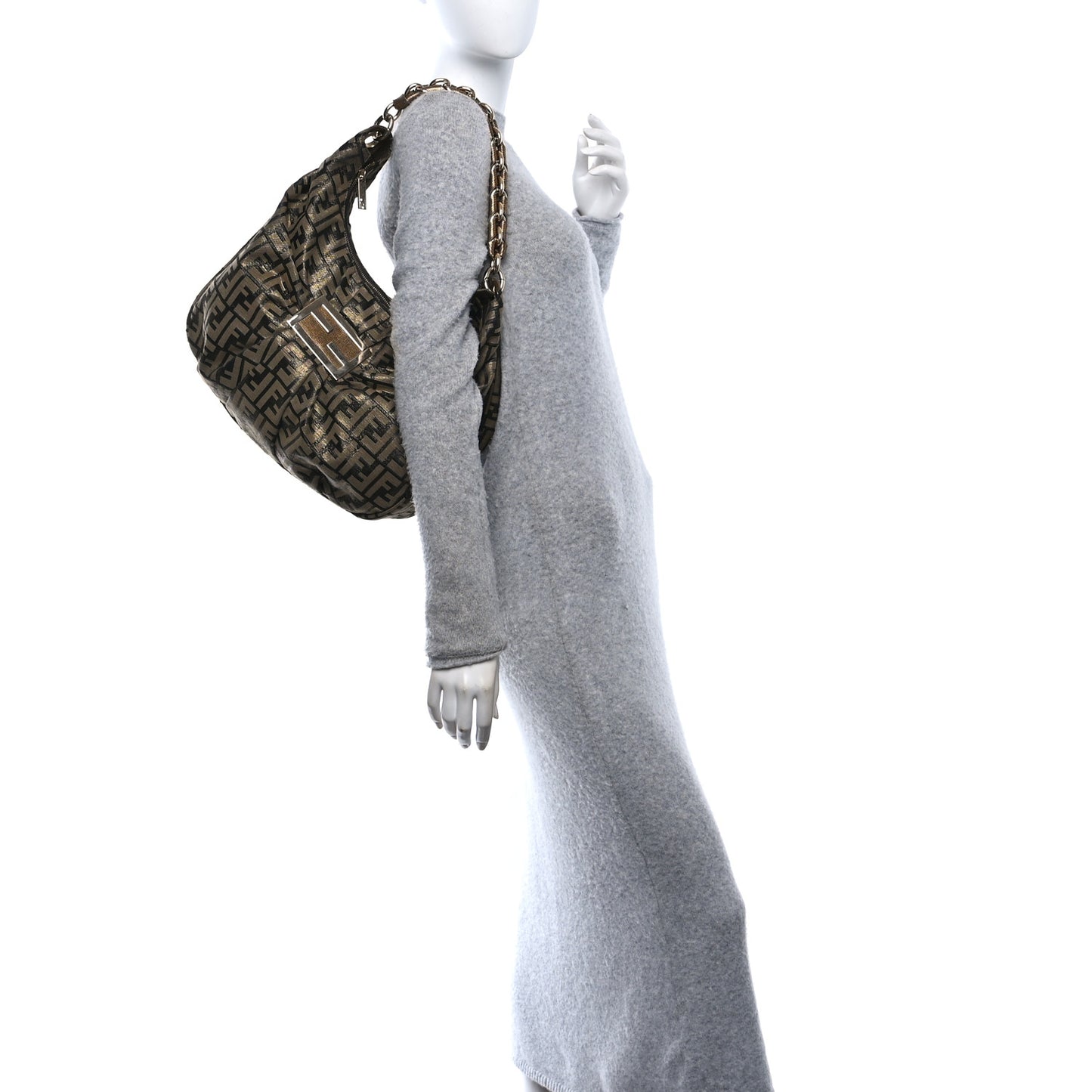 Metallic Lurex Zucca Mia Tote Bronze