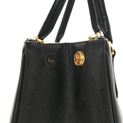 Prada Saffiano Medium Galleria Double Zip Tote Black 18 of 21