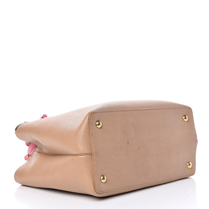 Fendi Vitello Elite Monster Petite 2Jours Tote Cuoio Lollypop Multicolor 4 of 19