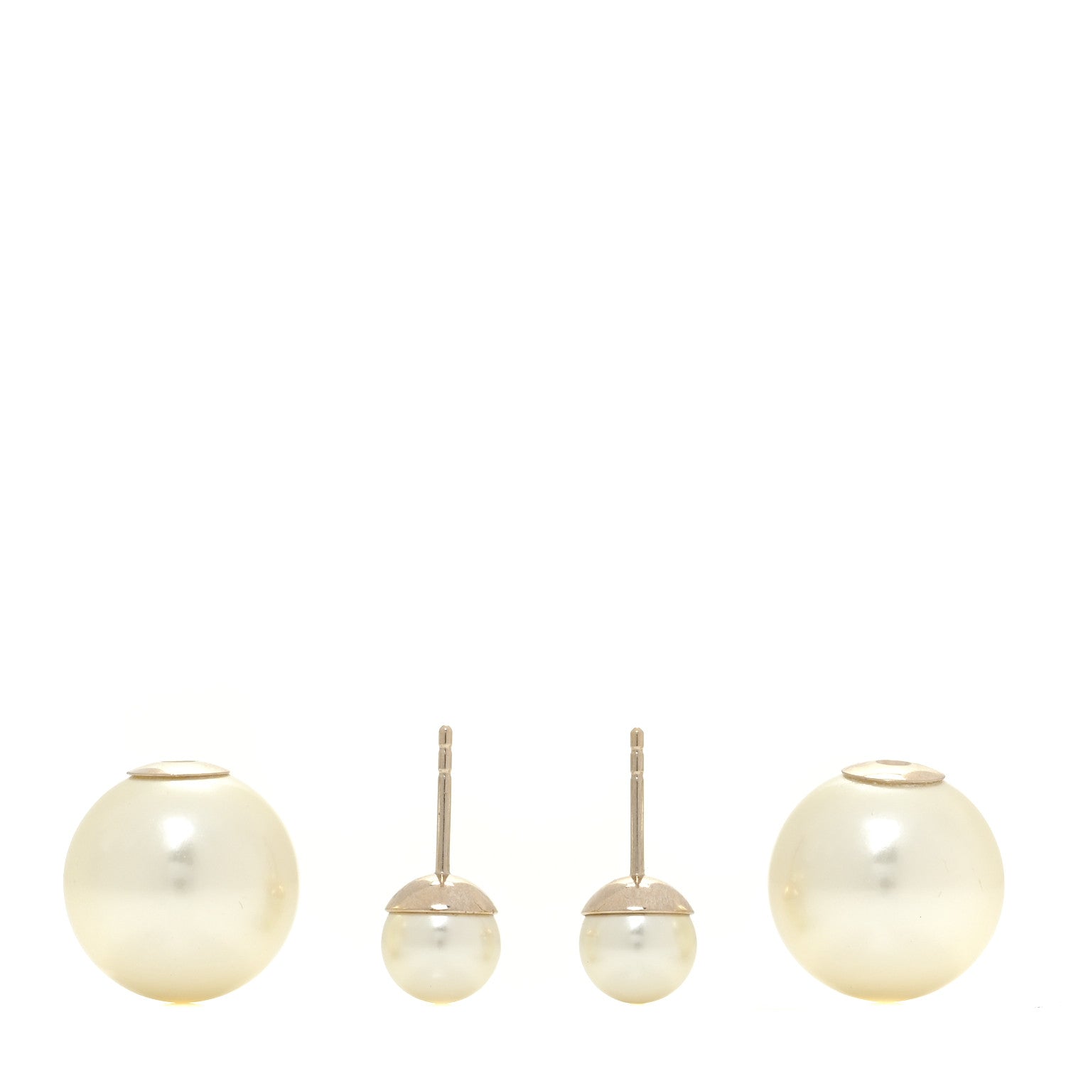 Christian Dior Pearl Mise En Dior Tribal Earrings Gold 3 of 4