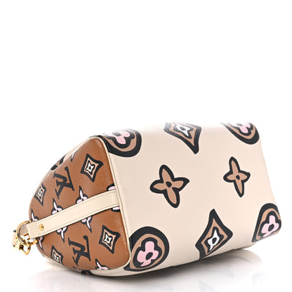 Louis Vuitton Monogram Giant Wild At Heart Speedy Bandouliere 25 Creme 4 of 13