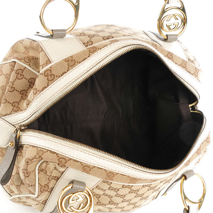Gucci Monogram Medium Interlocking Boston Off White 6 of 8