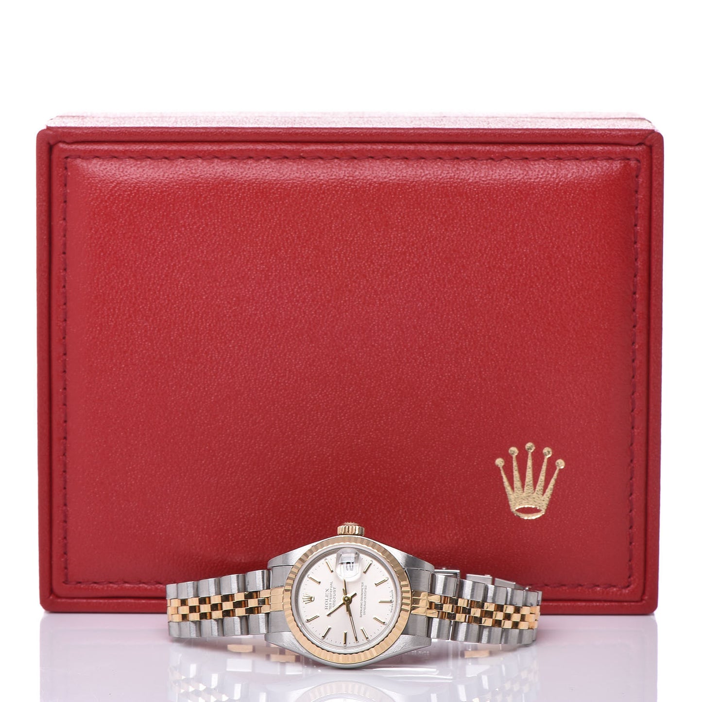 Stainless Steel 18K Yellow Gold 26mm Oyster Perpetual Datejust Watch Silver 79173