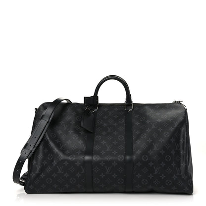 Louis Vuitton Monogram Eclipse Keepall Bandouliere 55 1 of 11
