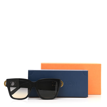 Louis Vuitton Acetate LV Link PM Square Sunglasses Z1566W Black 9 of 9