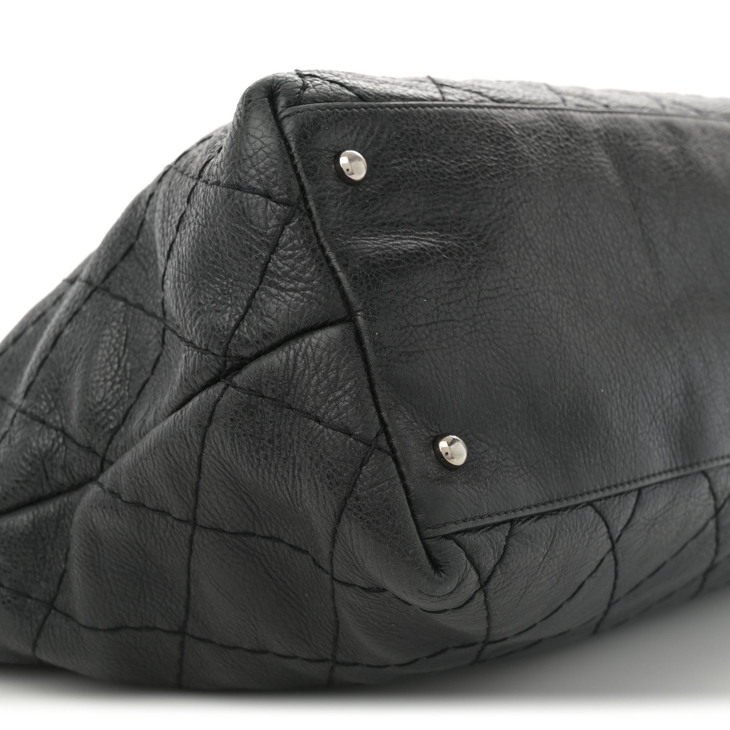 Chanel Glazed Calfskin Large On The Road Tote Black 10 of 13