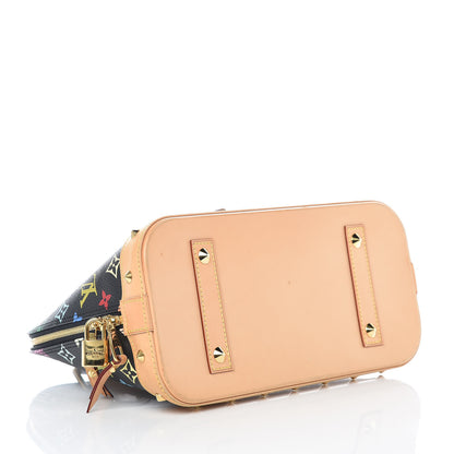 Louis Vuitton Monogram Multicolor Alma PM Black 4 of 9