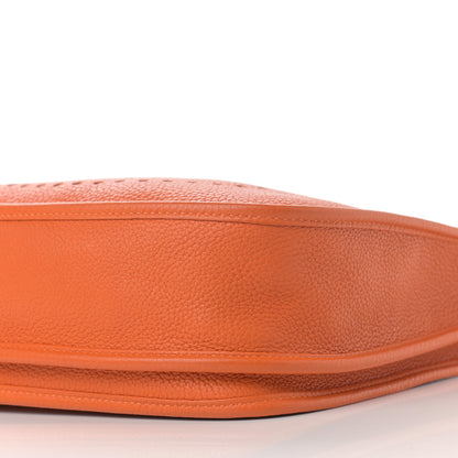 Hermes Taurillon Clemence Evelyne III PM Orange 9 of 9