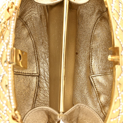 Judith Leiber Crystal Egg Minaudiere Clutch Gold 5 of 15