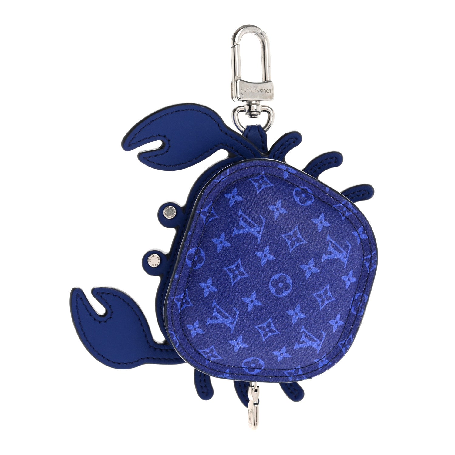 Louis Vuitton Monogram Crab Bag Charm Blue 1 of 8