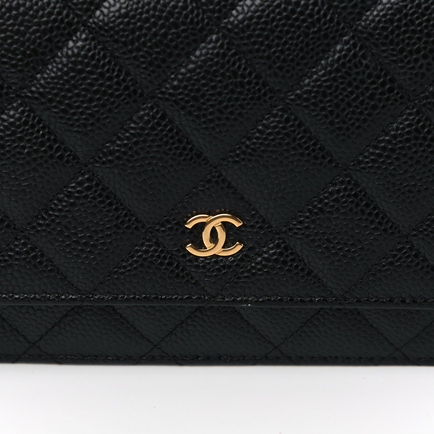 Chanel Caviar Quilted Wallet On Chain WOC Black 10 of 11