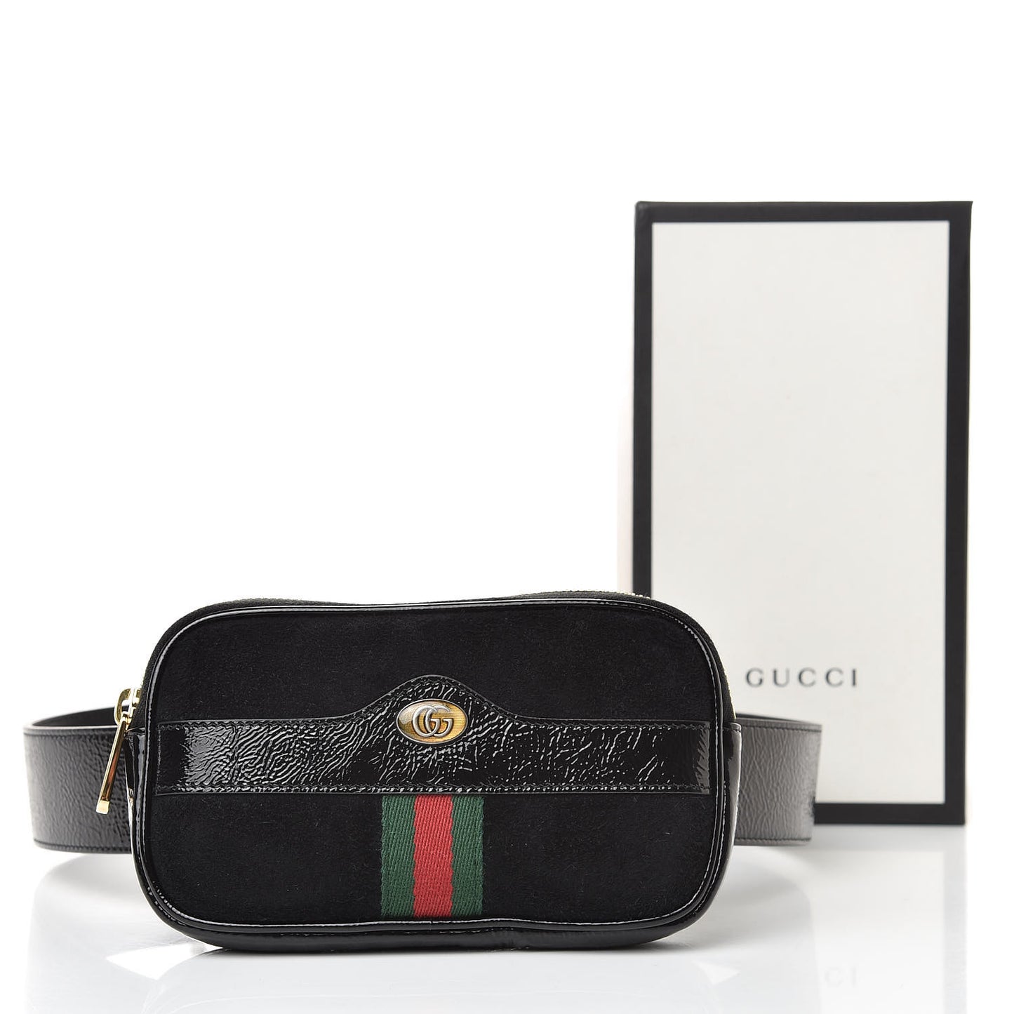 Suede Patent Ophidia Belted iPhone Case 75 30 Black