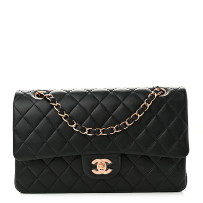 Chanel Lambskin Quilted Medium Double Flap Black 1 of 11