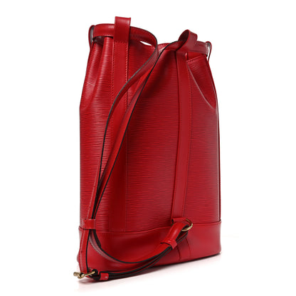 Louis Vuitton Epi Randonnee PM Castillan Red 3 of 9