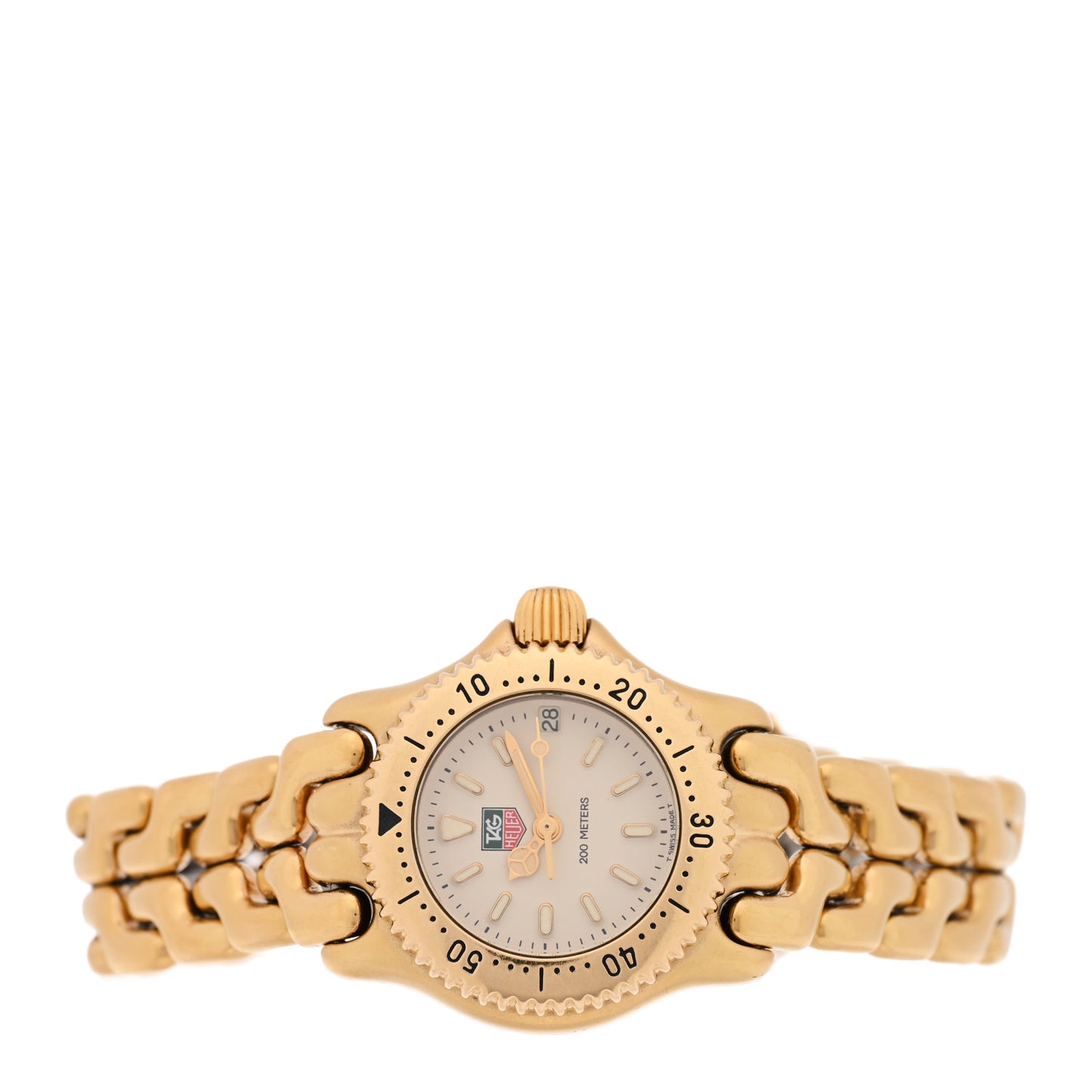 Stainless Steel 24mm Professional Quartz Watch Ivory S94.708M