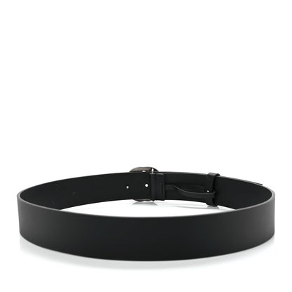 Gucci Selleria Calfskin Nickel Interlocking G 37mm Belt 90 36 Black 2 of 4