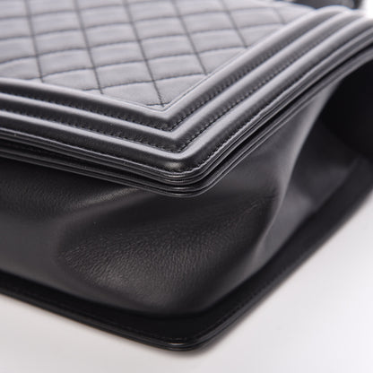 Chanel Calfskin Quilted New Medium Boy Flap So Black 9 of 13