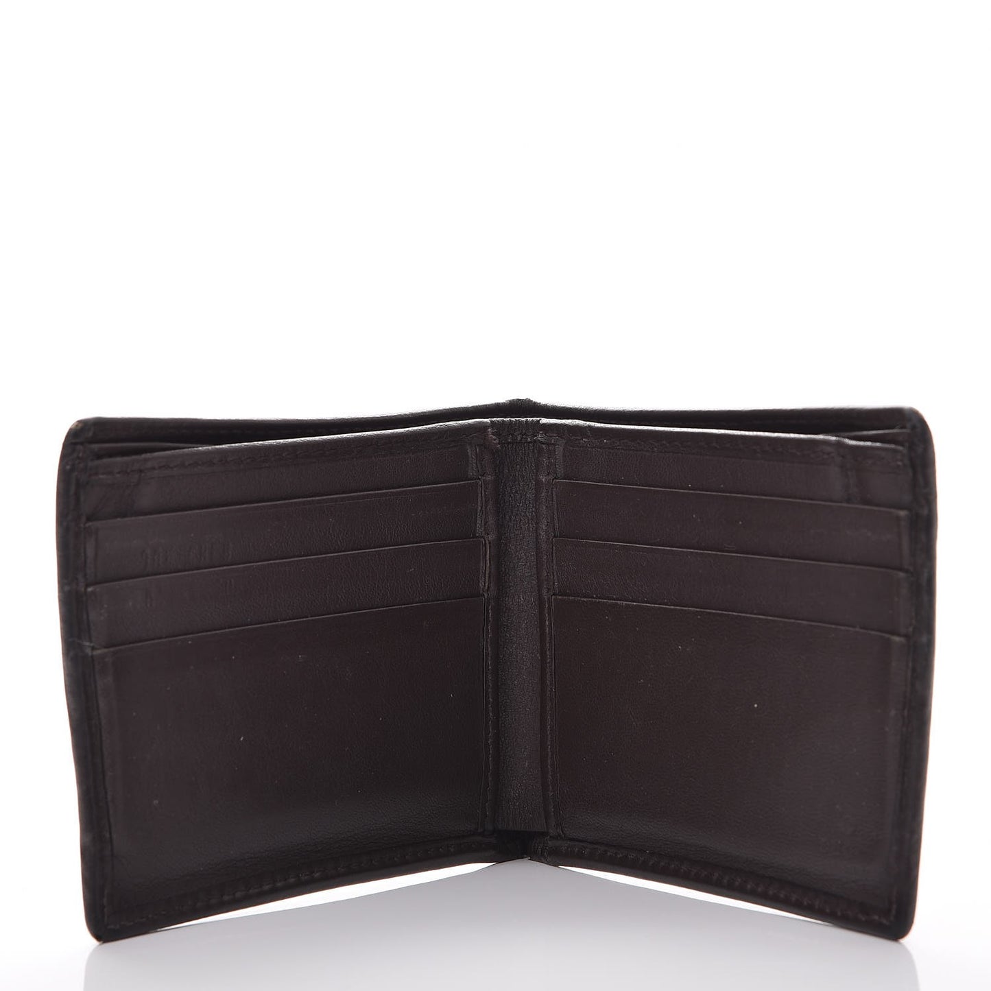 GG Plus Monogram Web Bi-Fold Wallet Dark Brown