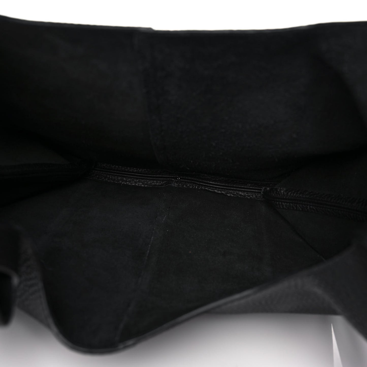 Calfskin Heavy Grain Portobello Tote Black