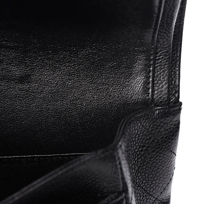 Chanel Caviar Quilted Medium Double Flap Black 12 of 13