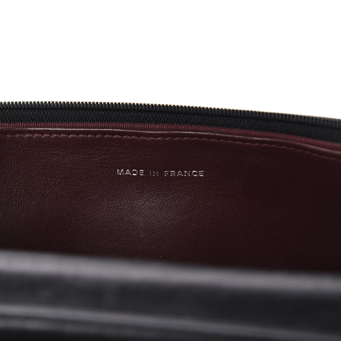 Lambskin Quilted Wallet On Chain WOC Black