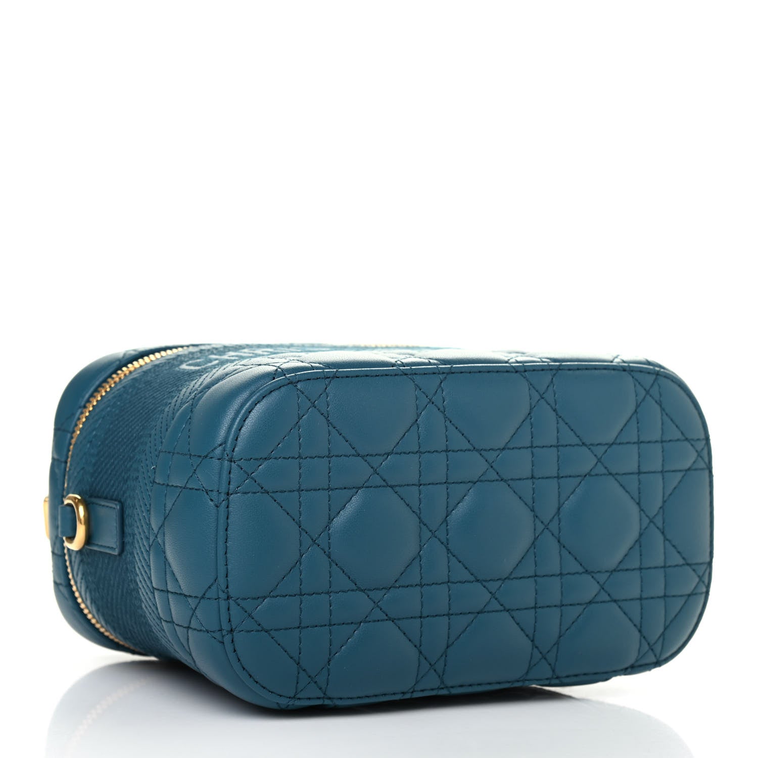 Christian Dior Lambskin Cannage Small Diortravel Vanity Case Deep Ocean 3 of 4