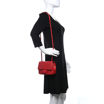 Chanel Caviar Quilted Mini Incognito Square Flap Red 2 of 13