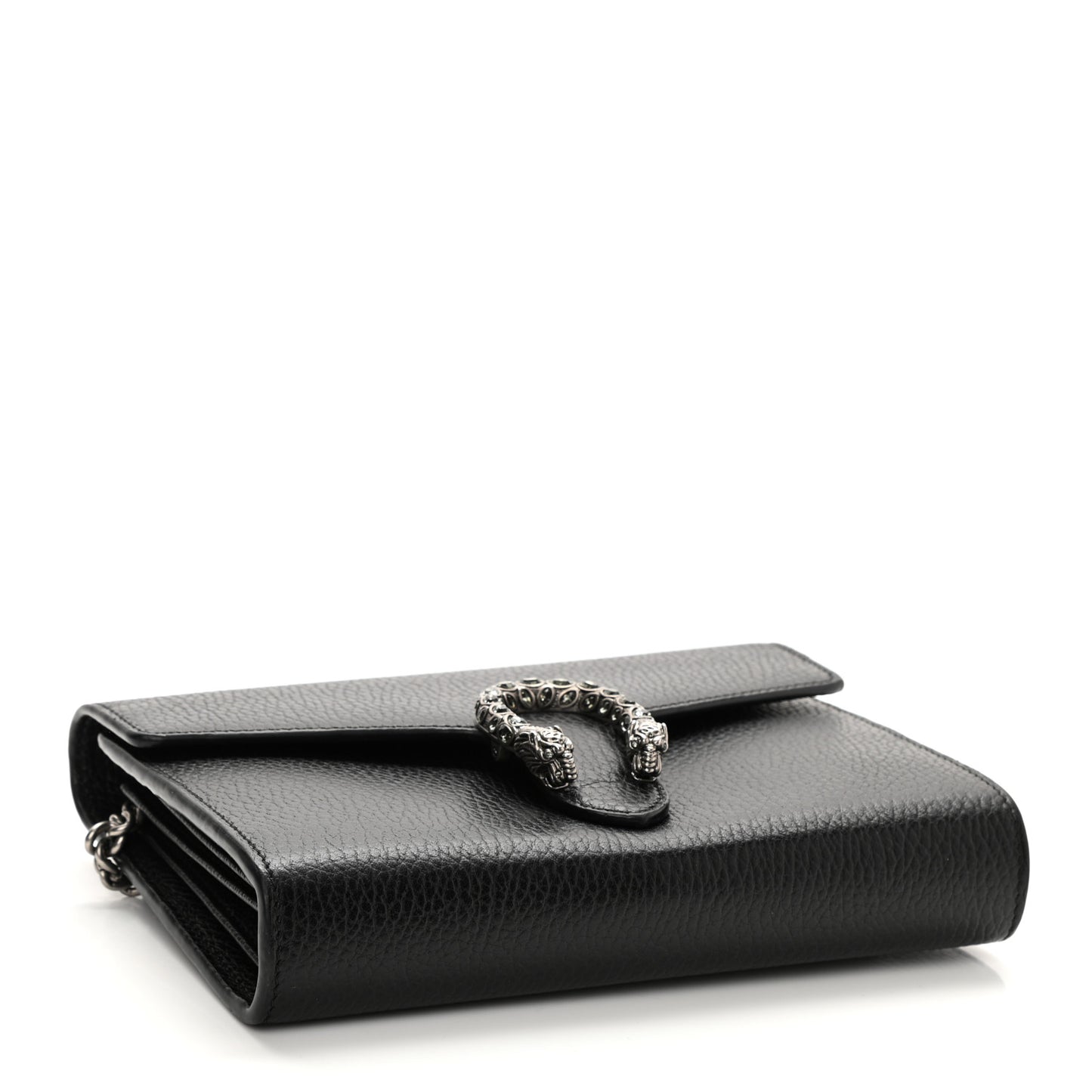 Calfskin Mini Dionysus Chain Wallet Black