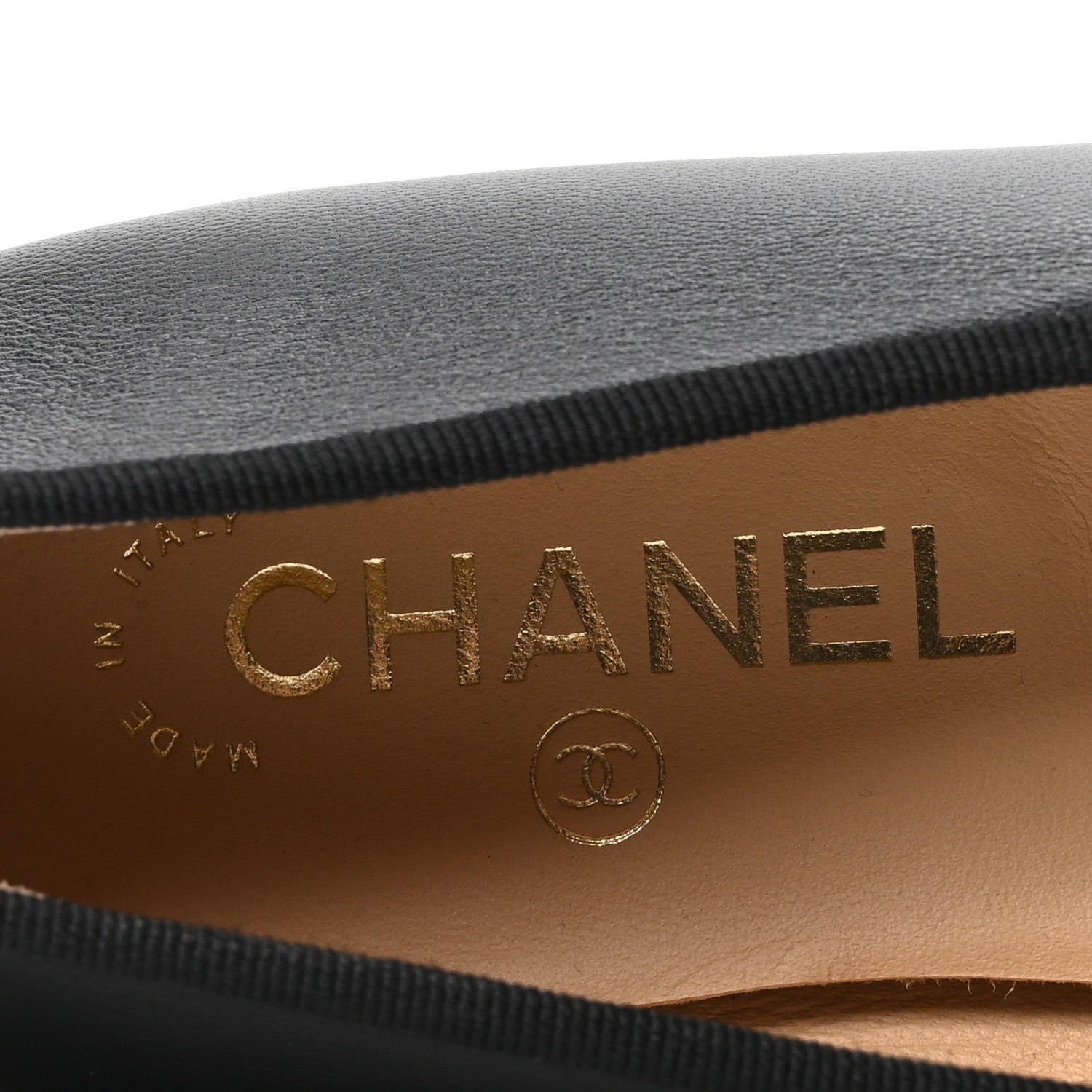 Chanel Lambskin Patent Cap Toe Ballerina Flats 39.5 Black 8 of 10