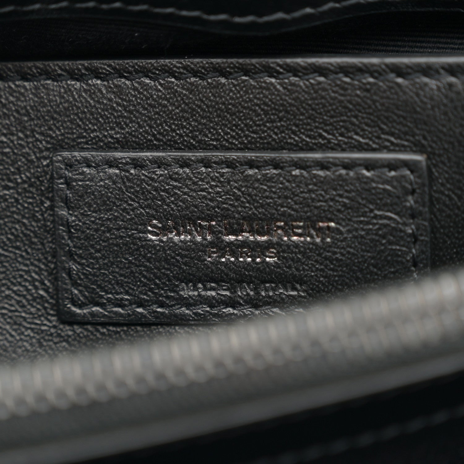 Saint Laurent Calfskin Y Quilted Monogram Monochrome Small Loulou Chain Satchel Black 6 of 12