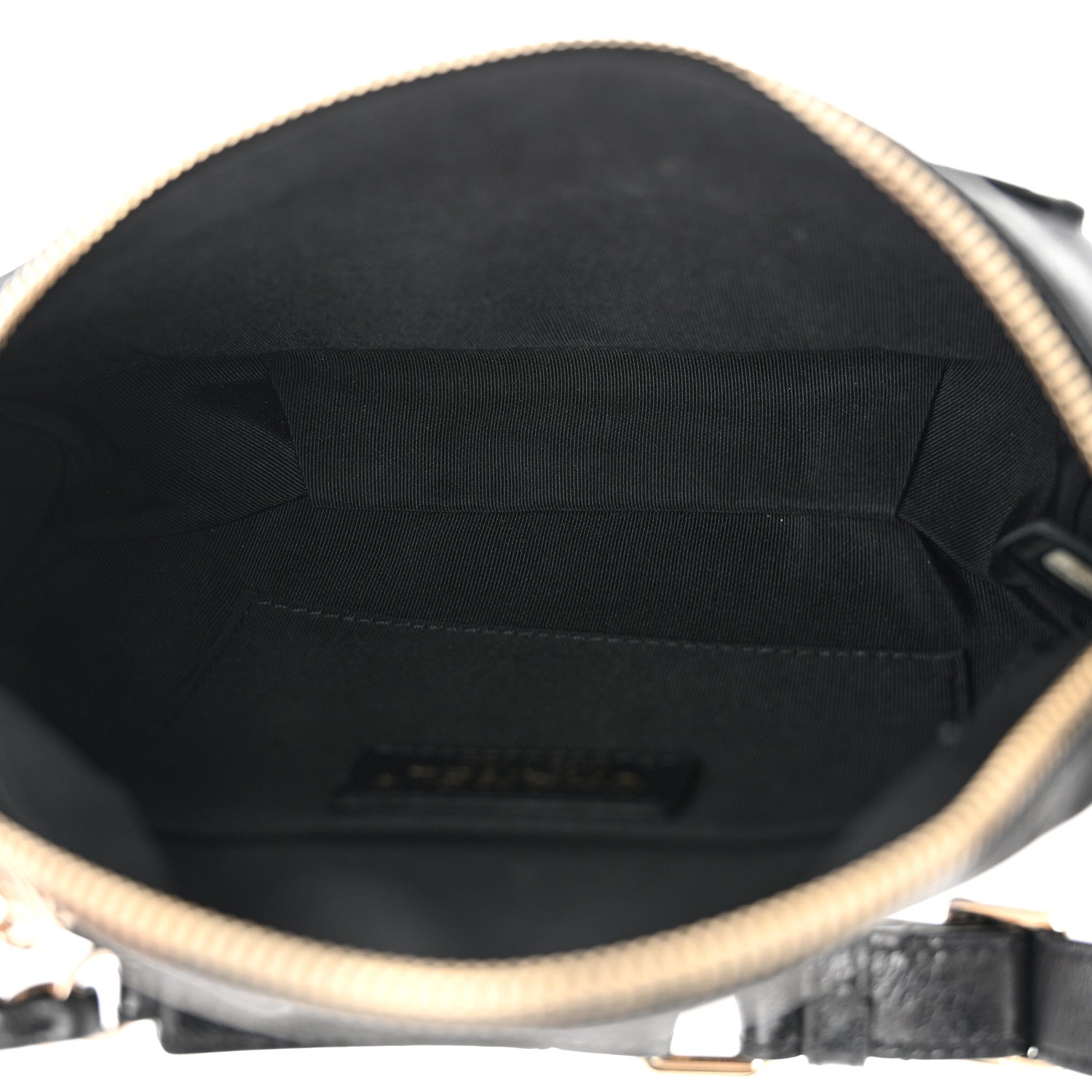Chanel Crumpled Glazed Lambskin Quilted Waist Bag Fanny Pack Black 5 of 11