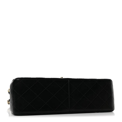 Chanel Lambskin Quilted Jumbo Double Flap Black 4 of 13