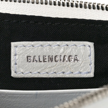 Balenciaga Agneau Arena Le Cagole Mini Purse With Chain Optic White 5 of 7
