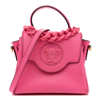 Versace Grained Calfskin Small La Medusa Top Handle Bag Fuchsia 1 of 13