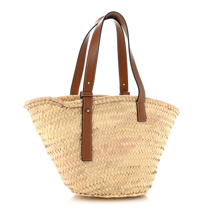 Loewe Raffia Basket Tote Bag Natural Tan 3 of 11
