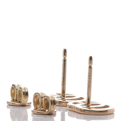 Gucci 18K Yellow Gold GG Tissue Stud Earrings 3 of 7