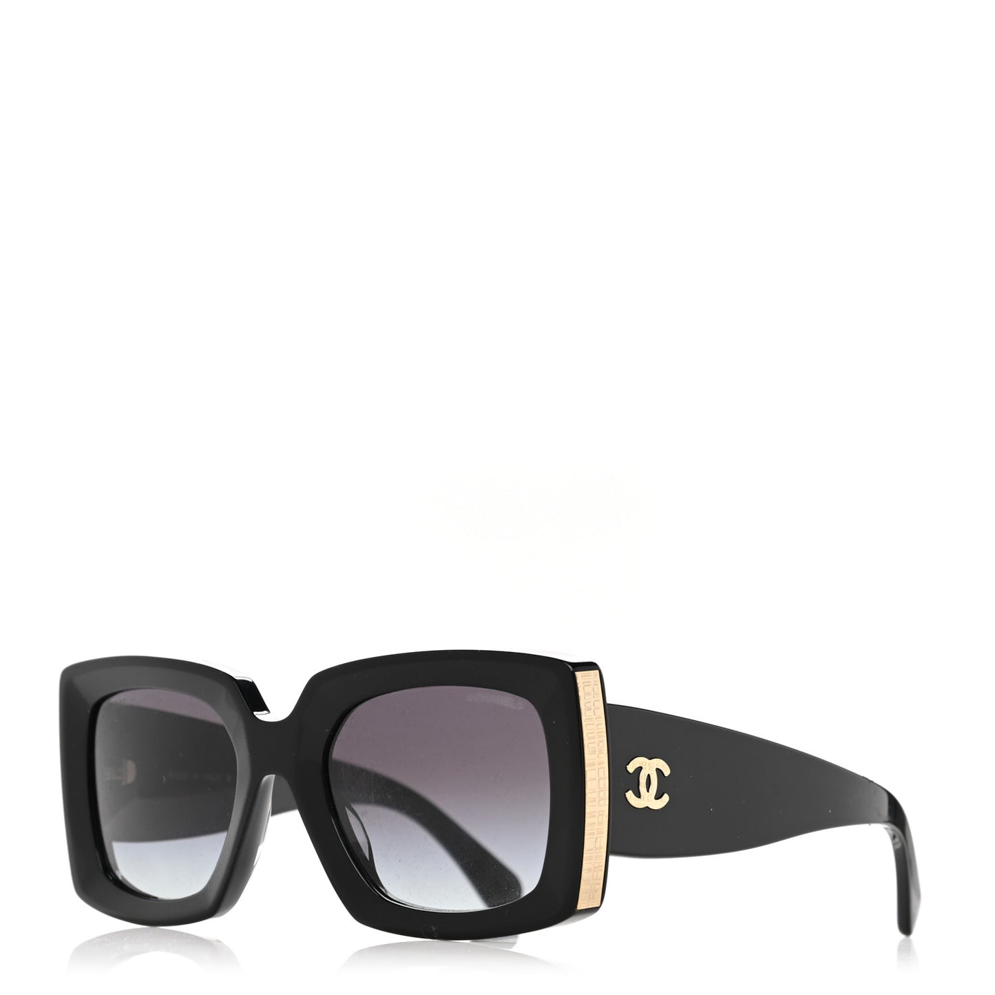 Acetate Rectangle Sunglasses 5435 Black