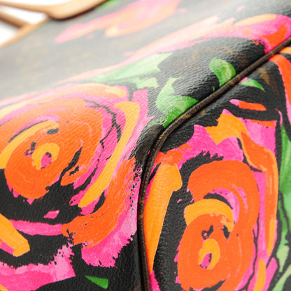 Louis Vuitton Monogram Roses Neverfull MM 9 of 10