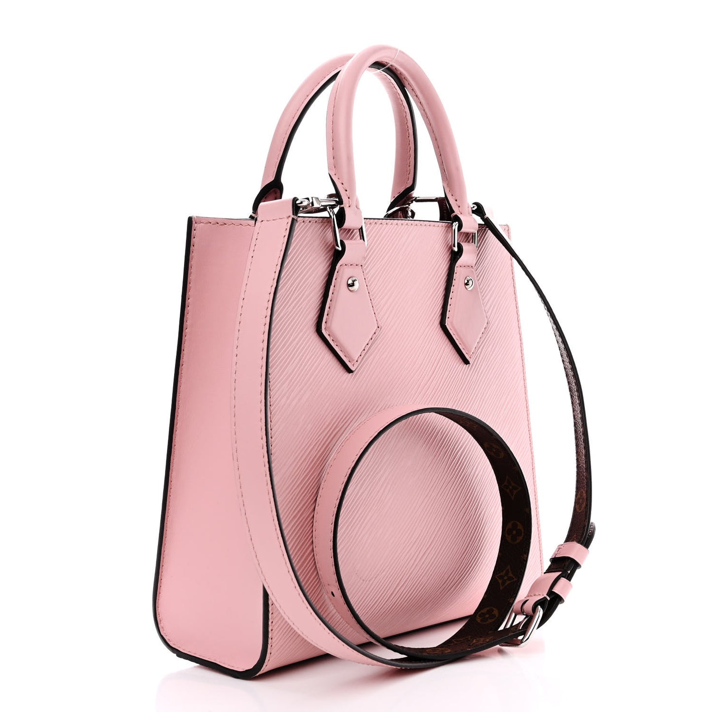 Epi Sac Plat PM Rose Ballerine