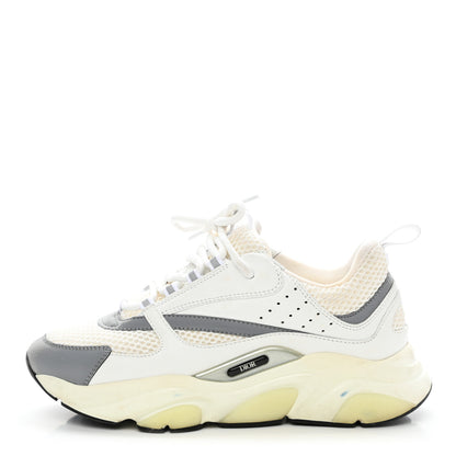 Christian Dior Technical Mesh Calfskin Mens B22 Sneakers 41 White 1 of 11