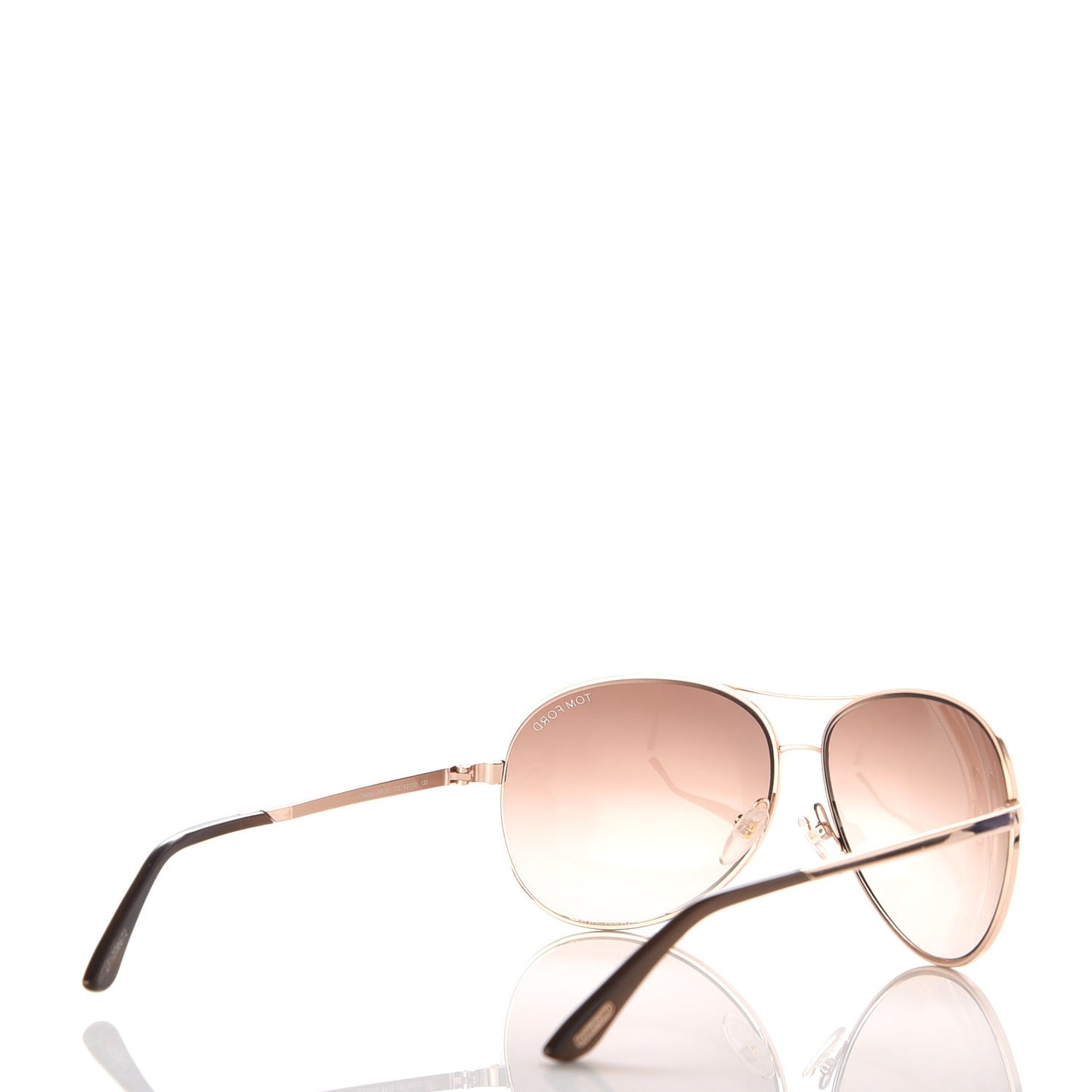 Metal Charles Aviator Sunglasses TF35 Gold