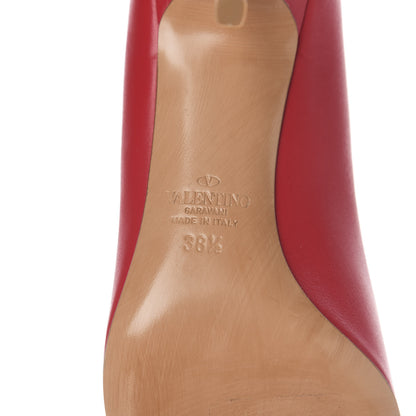 Valentino Garavani Calfskin Vlogo Signature 80mm Pumps 38.5 Rouge Pur 7 of 8