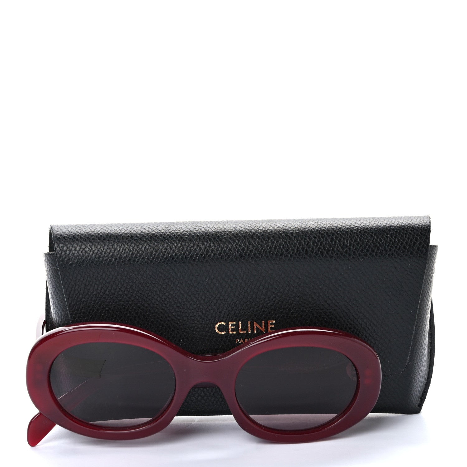 Celine Acetate Triomphe 01 Sunglasses CL 40194U Milky Burgundy 3 of 7