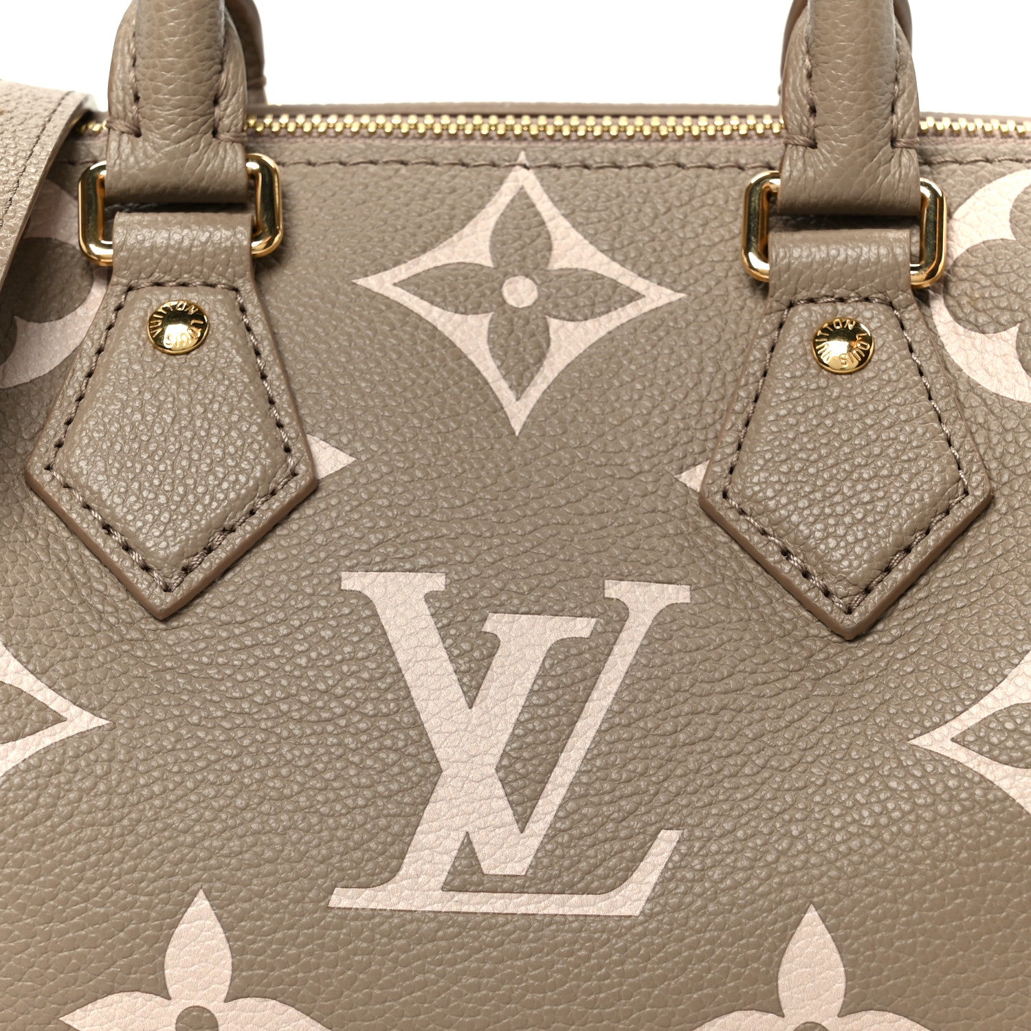Louis Vuitton Empreinte Monogram Giant Speedy Bandouliere 20 Creme Beige 10 of 12