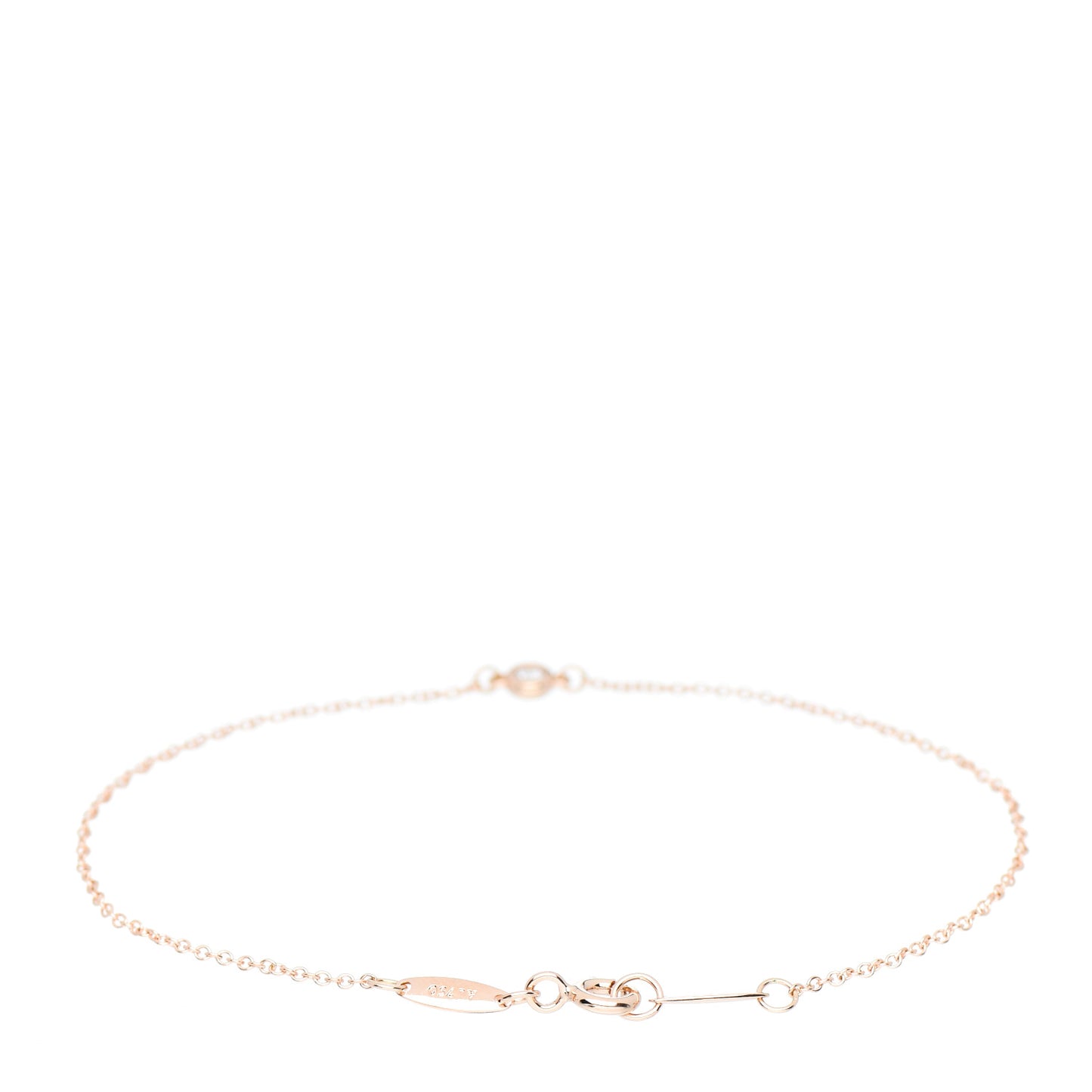 18K Rose Gold Diamond .03ct Elsa Peretti Diamonds by the Yard Bracelet