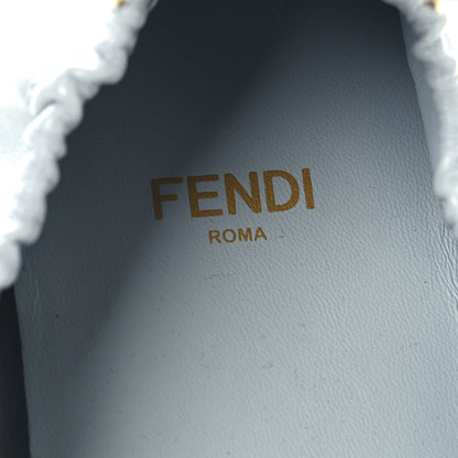 Fendi Vitello Filo Ballerina Flats 37.5 Blue 8 of 8