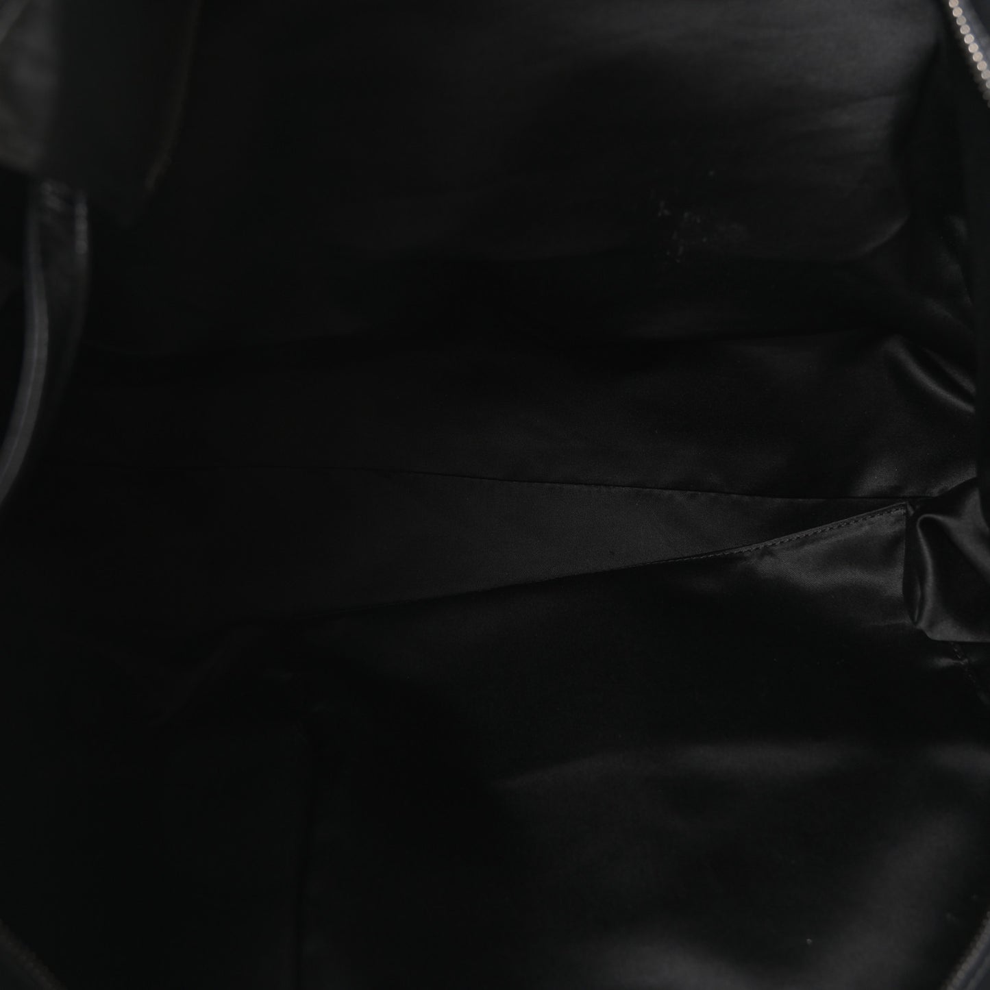 Glazed Calfskin Twisted Bowling Bag Grey
