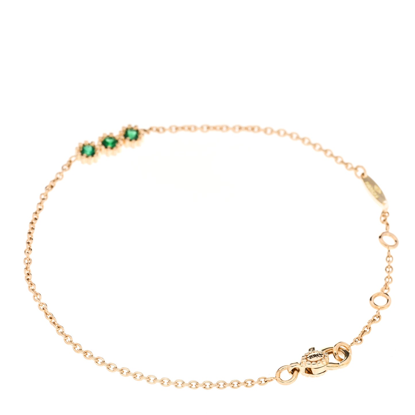 18K Yellow Gold Emerald Mimirose Bracelet