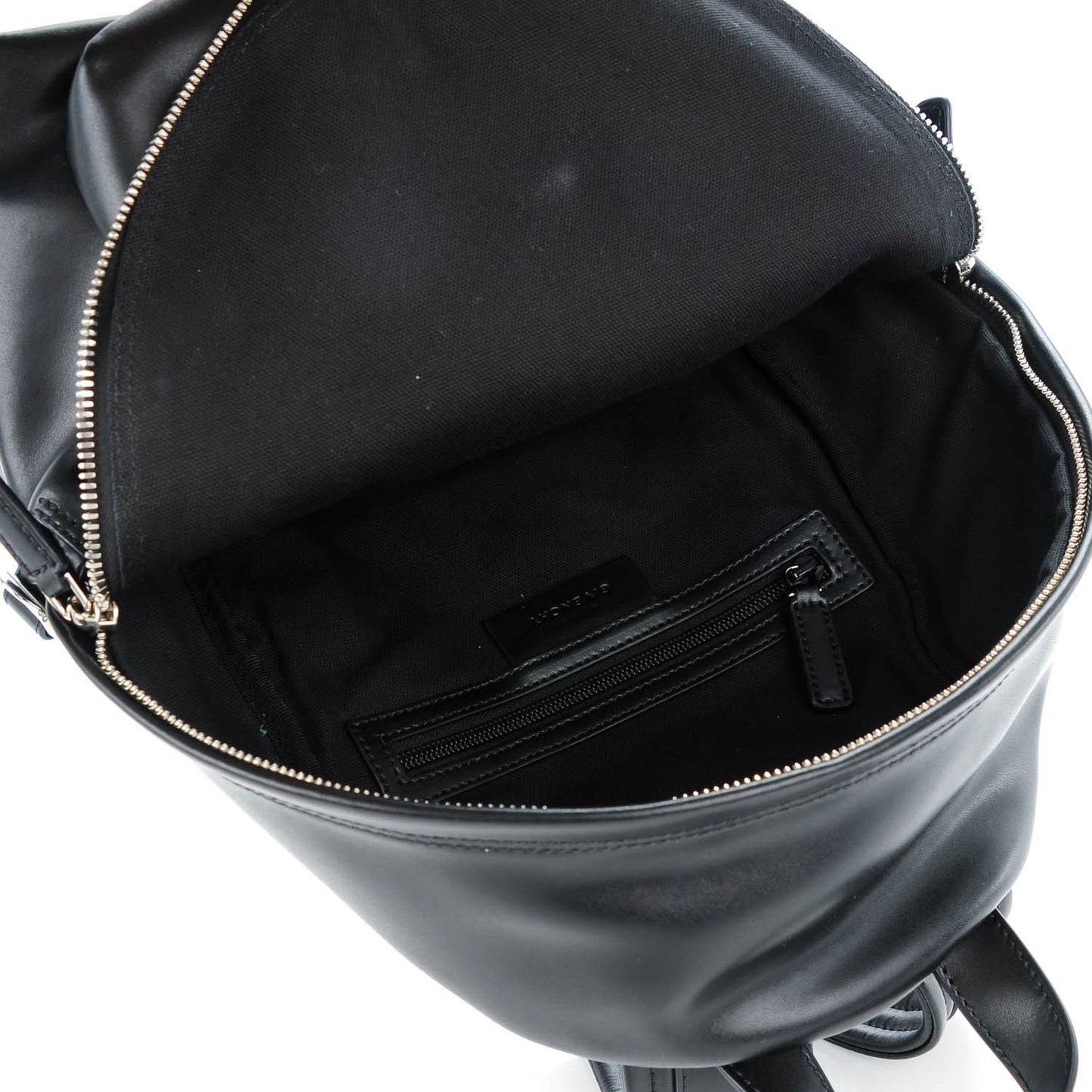 Calfskin Star Mini Backpack Black Red